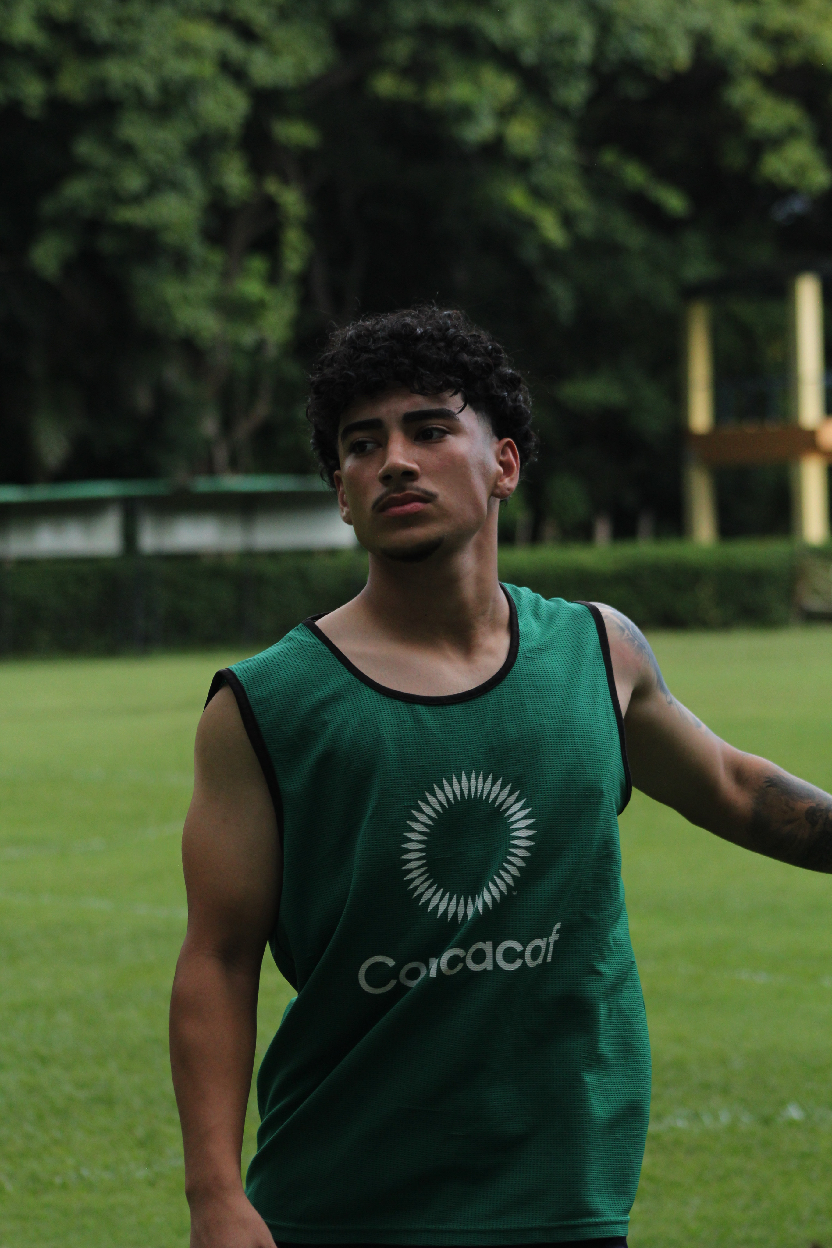 Nathanael Vasiliadis in Concacaf training bib